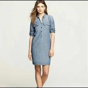 J. CREW chambray shirt dress